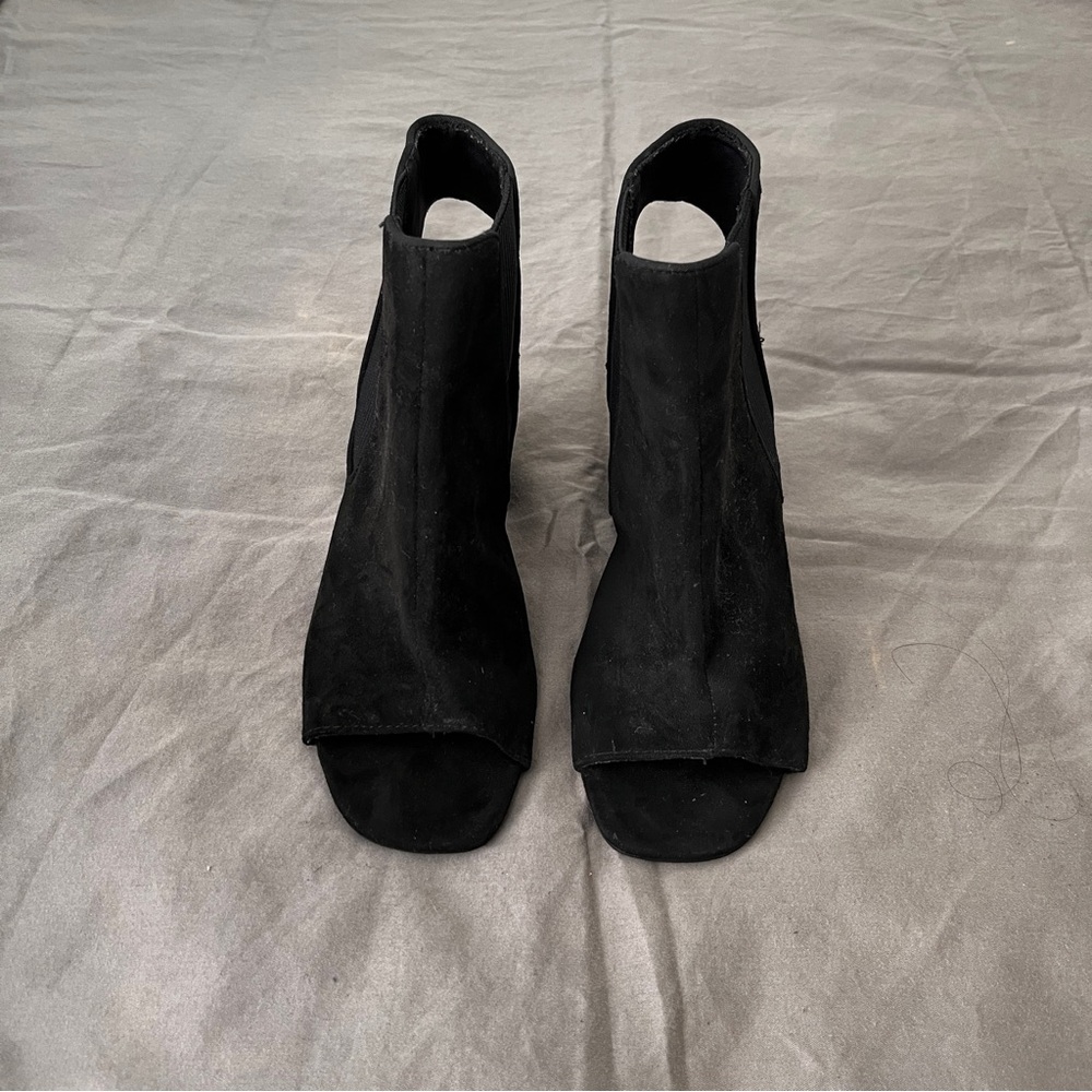 Stradivarius Black Heeled Boots